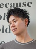 佐賀メンズベリーショート刈り上げフェードツーブロック韓国