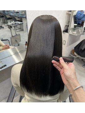 ハオ(hao) 【hao渋谷】髪質改善ストレート×ダークオリーブグレージュ