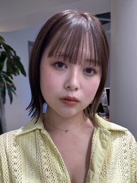 ラフ 新宿(Laff) 似合わせカット　大人ボブ　アッシュカラー　縮毛矯正　髪質改善