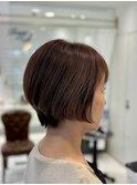 簡単スタイリング　ショートボブ