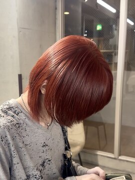 エデアンホンテン メンズサロン(EDEAN 本店 （旧：EDEAN 上通）) 熊本メンズカット ワインレッド ミディアムウルフ