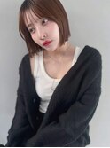 シースルーバング ミニボブ 切りっぱなし