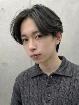 ノラキチジョウジ(NORA KICHIJOJI) 黒髪カルマパーマ韓国マッシュビジネスアップバングツーブロック