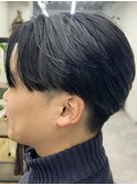 MEN'S HAIR/ブルーブラック/フェザーパーマ/錦糸町