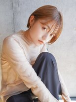 オーバーヘアー 池袋店(over hair) ショートボブ×オレンジブラウン