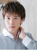 10代20代王道ナチュラルダークブラウン束感メンズカットa南越谷