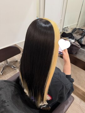 グランディールヘアデザイン(grandir hairdesign) ブロンドフレームブラック