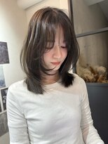 エトワ 中央店(etoi)&nbsp;大分ミディアムボブレイヤーかるめ韓国レイヤーくびれスタイル