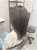 ミルクティーブロンド/ダークブルー/デジタルパーマ/鎌取