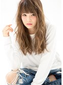 さらっとかわいいセミロング アンニュイウエーブ