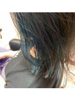 ヘアメイク マルナ 大通店(HAIR MAKE MALUNA) 【MALUNA 嵐】イヤリングカラー ×シアブルーstyle