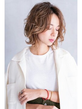 ルーク 立川(LUK) Lien☆外ハネくびれレイヤーミディアム×ハイライト　立川