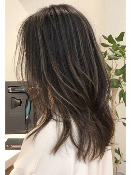 ネックス 表参道本店(nex) nex表参道 ハイライト 大人かわいい カーキグレージュ