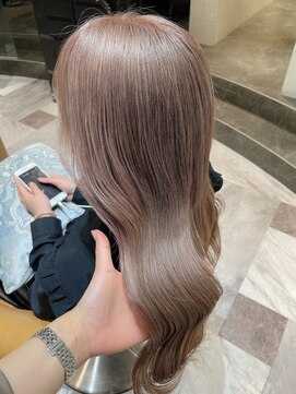 ロンド ロビン 栄(Lond robin) 【Lond robin】河野まい ピンクベージュ/韓国風/くびれヘア/