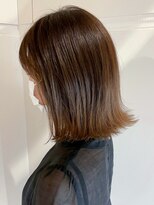 アイティーバイアルバム 下北沢店(IT by ALBUM)&nbsp;切りっぱなしミディボブ_アースカラーくびれヘア_ba369741