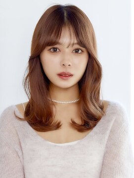 フォンズ(FONS) 愛されくびれミディ＊韓国顔まわりカット&ラベンダーベージュ