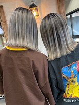 サニー 渋谷(SUNNY) バレイヤージュ、ココアベージュ、ハイライト、グレージュカラー