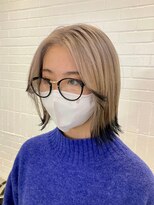 ゲーム 原宿店(GAME)&nbsp;ダブルカラーブロンドベージュカラーケアブリーチハイトーン韓国