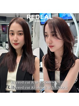 レディアル 渋谷(REDEAL) ワンホンヘア/韓国ヘア/ウルフ/前髪[レイヤーカット/渋谷]