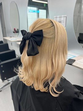 ワンズミラー 立川(ONE'S MIRROR) 黒髪/前髪パーマ/グレーベージュ/レイヤーロング/インナーカラー