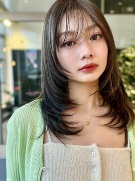 ミンクス渋谷スマートサロン(MINX shibuya smart salon) 切りっぱなしボブ エアリーロング 美髪 ピンクブラウン