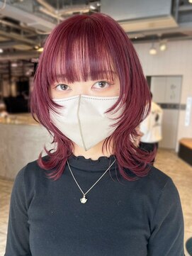 アイティーバイアルバム 八王子店(IT by ALBUM) ベビーピンクくびレイヤールニュアンスカラー_ba487201