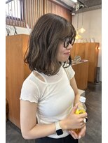 ニール シトロン 名古屋 伏見 丸の内(NEELU citron)&nbsp;【Neelu_rie】ケアダブルカラーオリーブベージュ