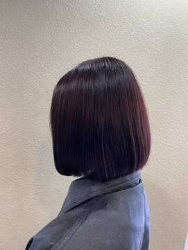 スタイル 茅ケ崎(STYLE) バーガンディーカラー 【ブリーチなしダブルカラー】