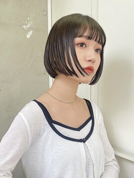 メゾンアクア 表参道(Maison ACQUA) ◎切りっぱなしボブ縮毛矯正ミニボブストレートパーマ