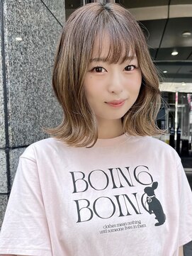 ロンドミラー 博多店(Lond Mirror) ボブルフ小顔に見せるヘアワンレン黒髪カタログ髪質改善福岡博多