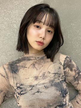 ロンドネートゥル 新潟(Lond naitre) イメチェン/美髪/ブルーブラック/ワイドバング/外ハネボブ