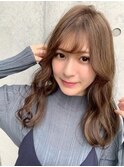  鎖骨したロブスタイル
