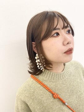 プレフェレプレフェ(prefere prefe) 顔周りカット×伸ばしかけヘア