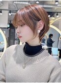 ショート ボブ インナーカラー 韓国風5527