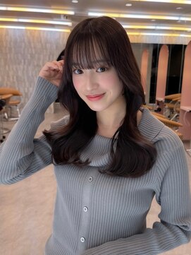 ロンド ブランシュ 錦糸町北口(Lond blanche) ミニウルフレイヤーカット顔周りカット前髪カット韓国ロング