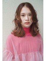 レジュアル(RESSUAL) ブラウンベージュ デザインカラー ハイライト ミディアム