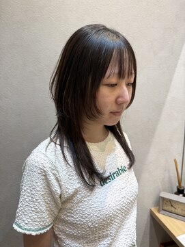 ネウィ 大分中央町店(newi) ナチュラル艶感【ウルフカット】×【髪質改善】レイヤーロング