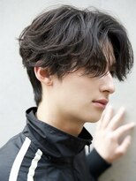 ルーシー 川越(LUCEY)&nbsp;センターパートフェザーパーマシャドウパーマメンズパーマ