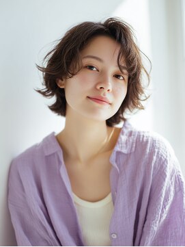 ニスル センター南店(NISURU) 黒髪/クラゲヘアー/オリーブグレー/小顔/ココアベージュ