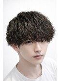 波巻きツイストスパイラルパーマ　メンズマッシュ