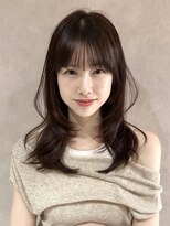 サンドイエナ 横浜店(sand yena)&nbsp;くびレイヤーボブルフネビージュ小顔ワンレンこなれミディ