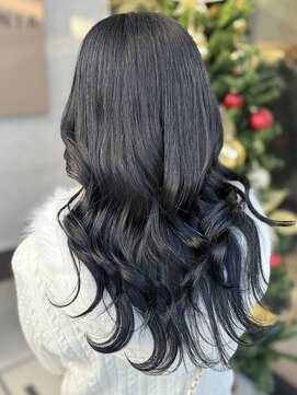 ドッグマニアピンチアオヤマ(DOGMANIA PiNCH AOYAMA) ブリーチなしダブルカラー/ブルーブラック/表参道