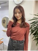 レッドブラウン/髪質改善カラー/美髪エステ