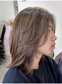 ブリーチ無しWカラー（アッシュ系）