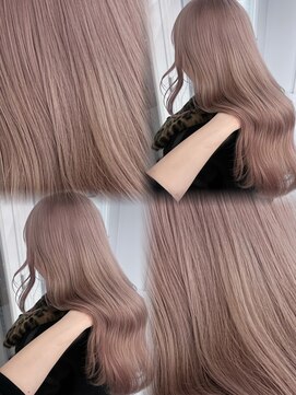 ペレ 渋谷(PELE) イメチェン/ピンクベージュ/アンブレラカラー/前髪/渋谷