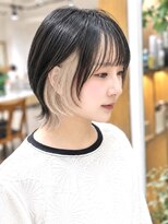 アルクバイネオリーブ 荻窪店(arc by neolive)&nbsp;肩上くびれショートボブ×インナーカラーホワイトベージュ