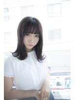 サロンドミルク 原宿(salon de MiLK)&nbsp;【salon de MiLK 原宿】外ハネ×ダークサファイアブルー