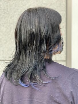 ノチ(Noci) 【Noci】黒髪にワンポイントメッシュ♪ブルー