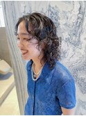 マロンベージュ/かきあげロング／丸型／逆三角／卵型