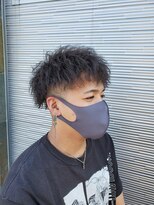 アムズヘアーファム フェード×ツイストパーマ